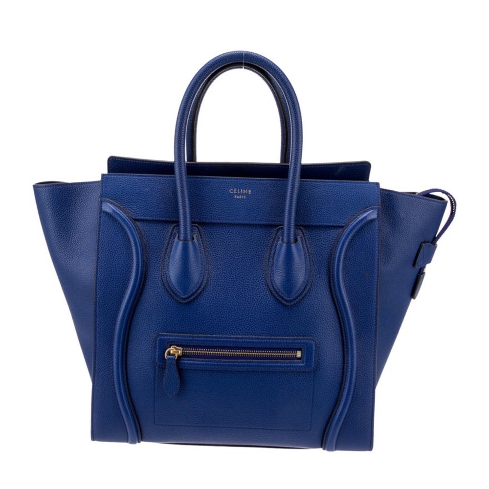 Celine Royal Blue Luggage Tote